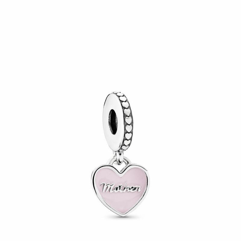 Pandora Mother & Daughter Hearts Dangle Charm NZ, Sterling Silver (302476-MKP)